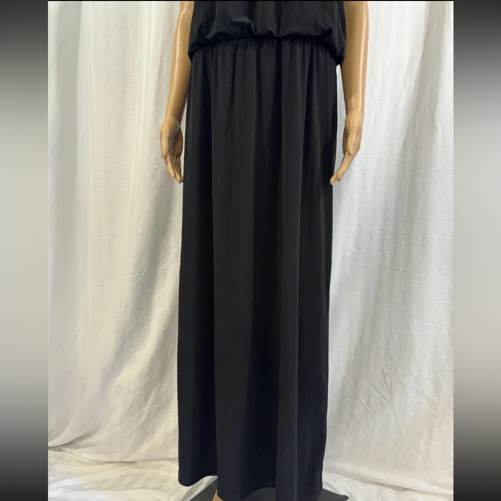 Style & Co 3X NWT Black adjustable Spaghetti Strap Maxi - Picture 3 of 10